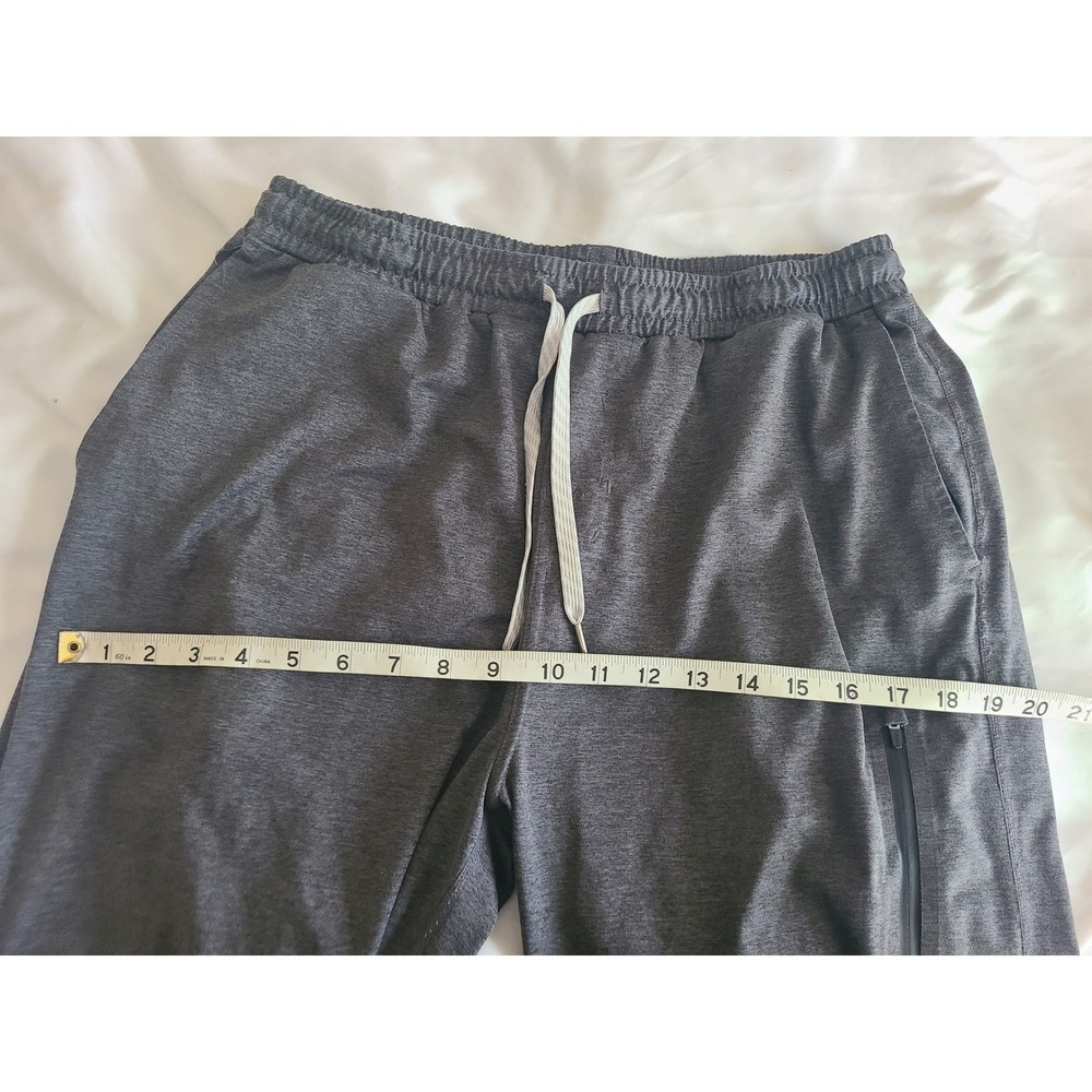 Vuori Mens Sunday Performance Jogger Charcoal Heather Size Large Zip Pockets - Picture 12 of 16
